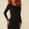 Morena Brazil - Vestido Longo Manga Longa Listrado