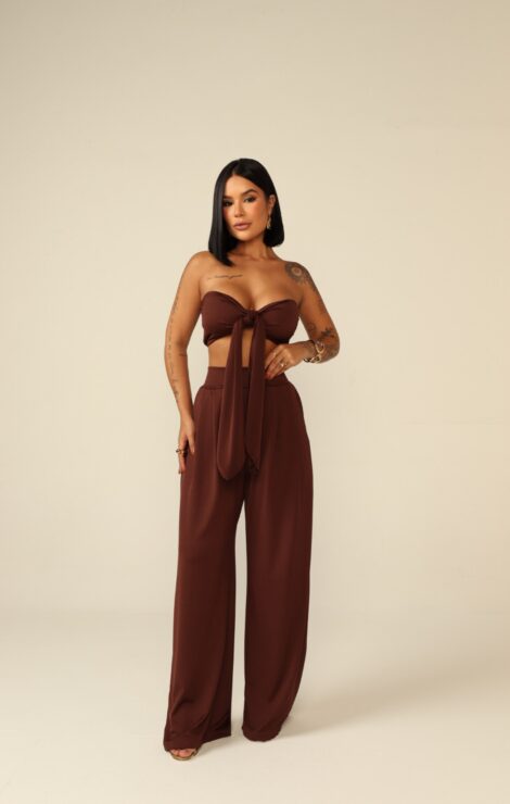 Morena Brazil - Conjunto Pantalona Cropped Multiforme Aline