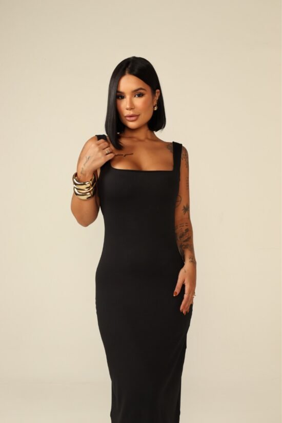 Morena Brazil - Vestido Longo com Costa Aberta Morena