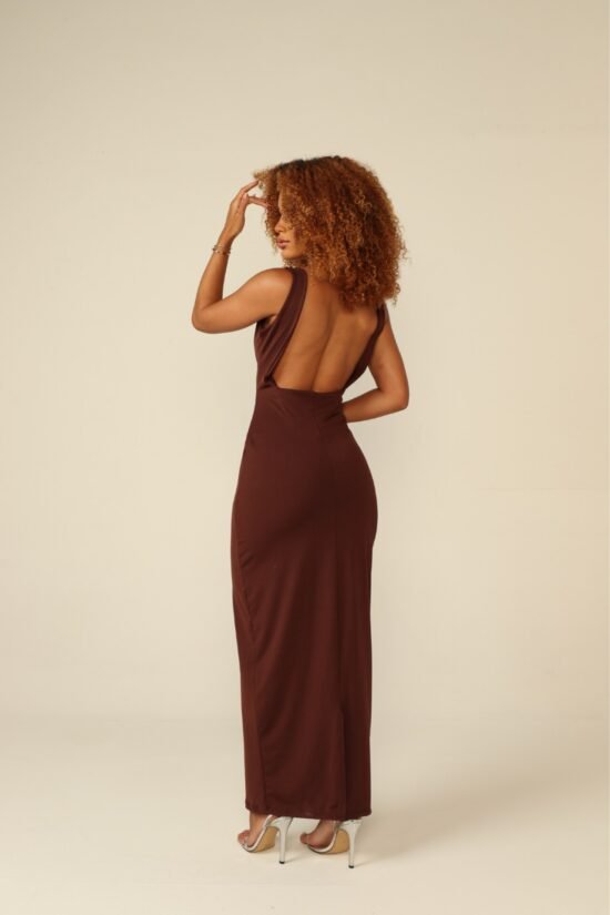 Morena Brazil - Vestido Longo com Costa Aberta Morena