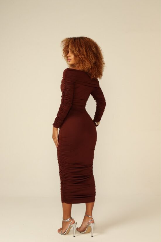 Morena Brazil - Vestido Midi Franzido Musa