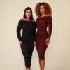 Morena Brazil - Vestido Midi Franzido Musa
