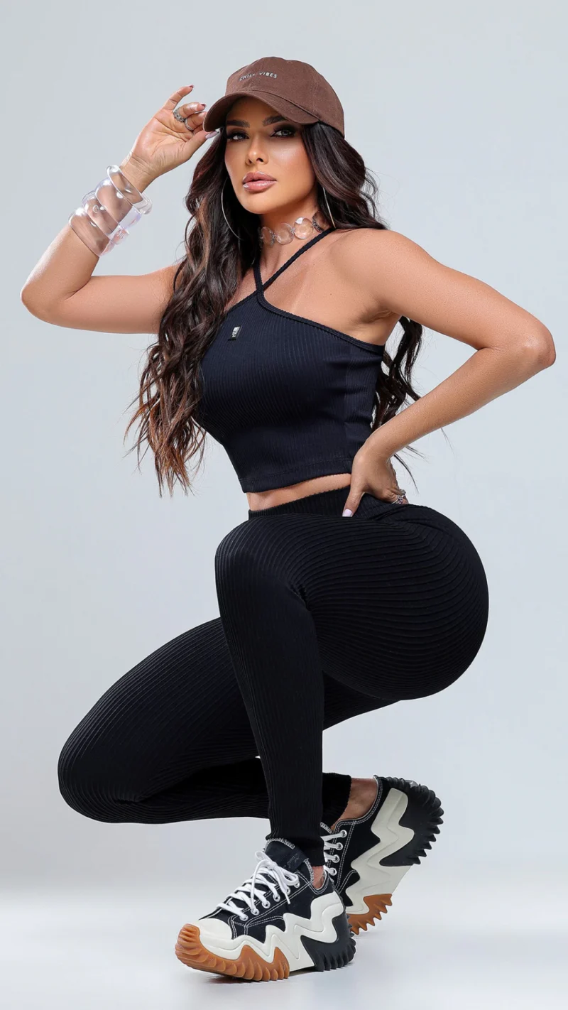 Conjunto Feminino Charm Cropped e Legging