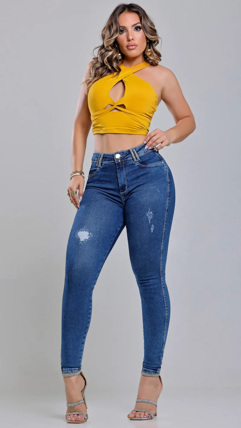 Calca Jeans Cigarrete Belle