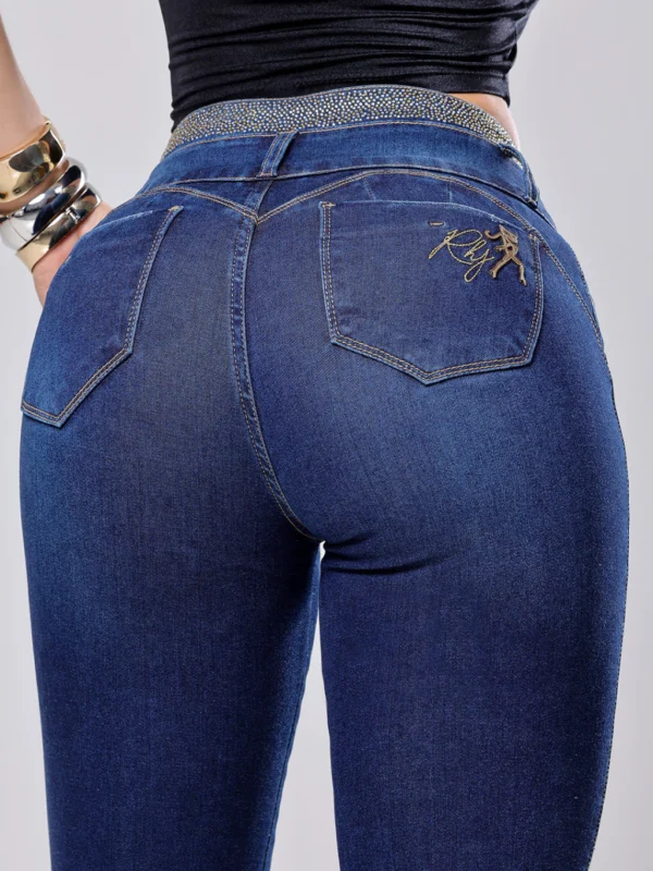 Calca Jeans Cigarrete Charm com Brilho