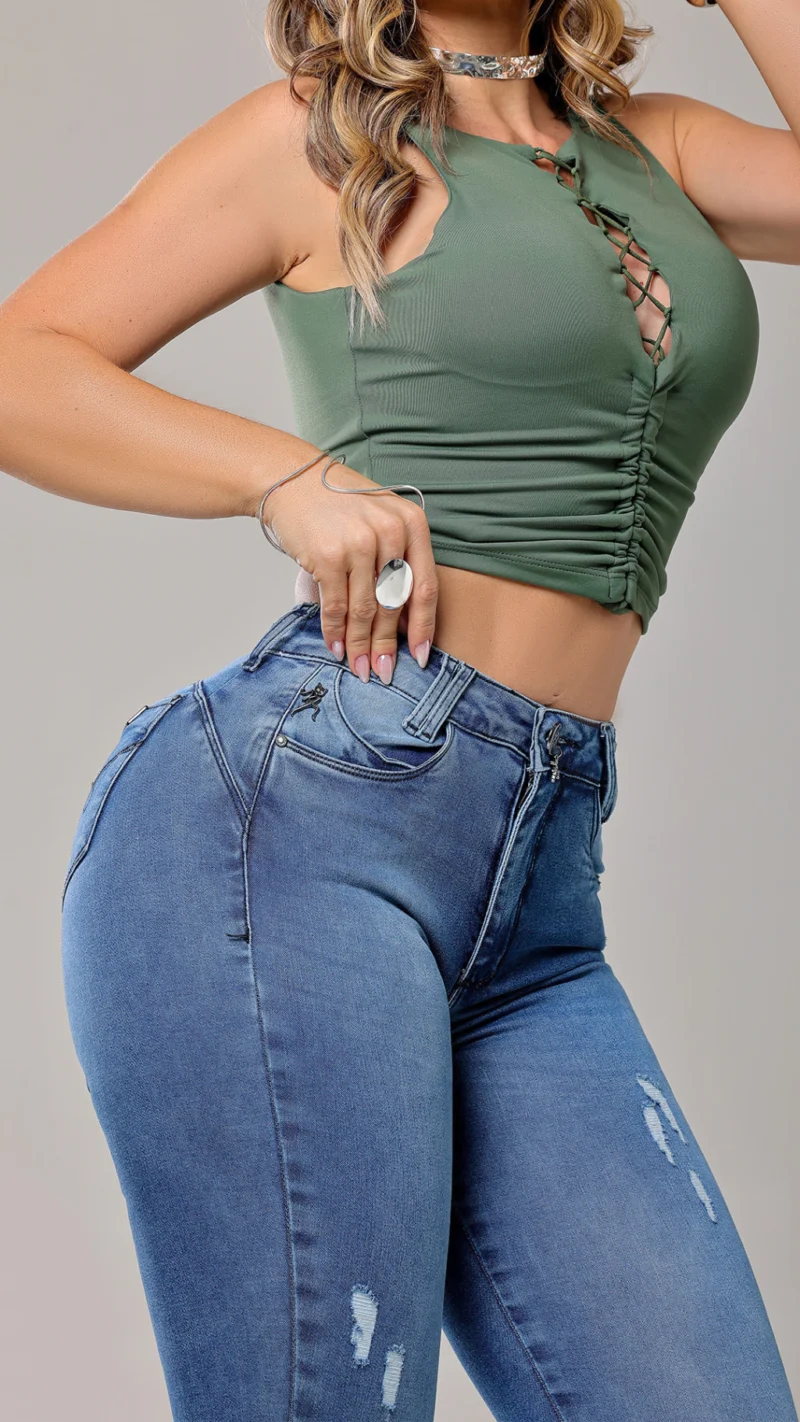 Calca Jeans Cigarrete Divine