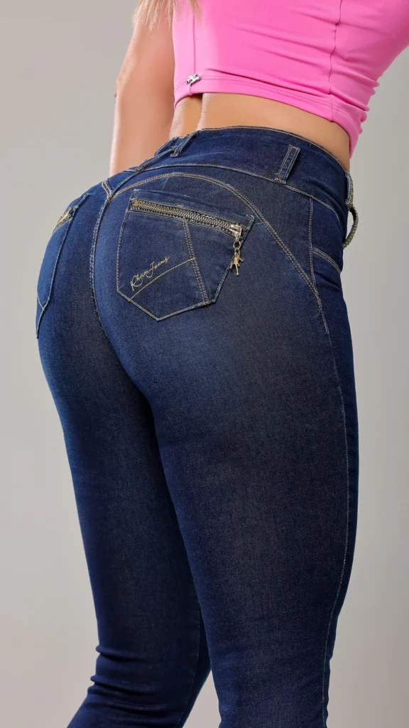 Calca Jeans Cigarrete Royal Bordada