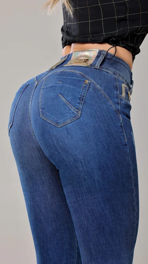 Calca Jeans Cigarrete Muse Compressora com Brilho