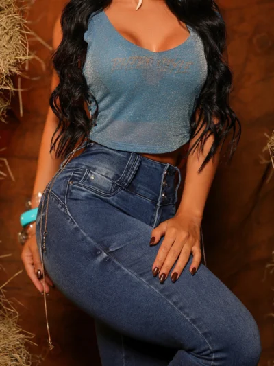 Calca Jeans Cigarrete Luna