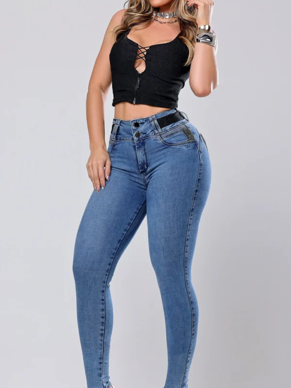 Calca Jeans Cigarrete Bloom