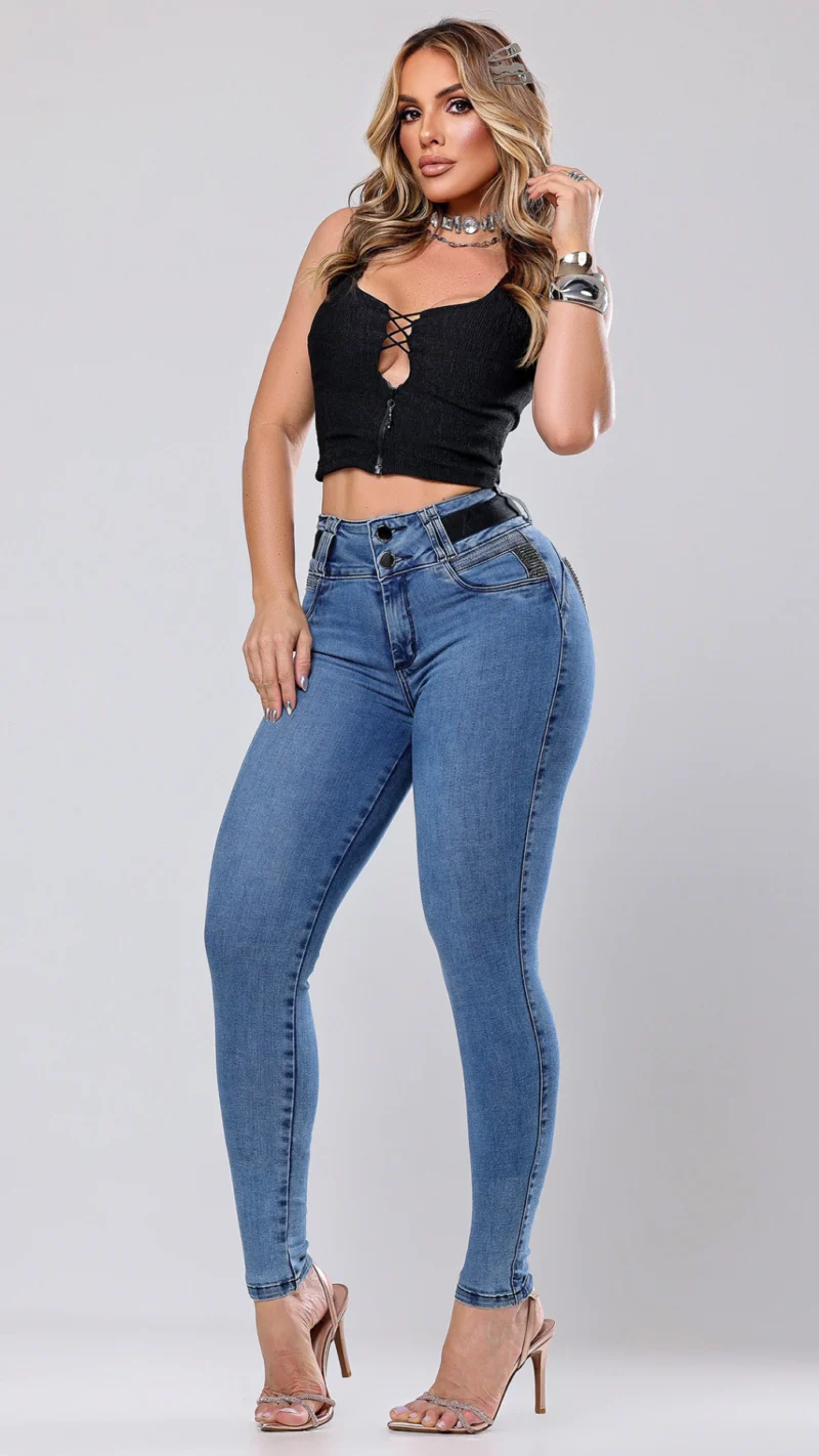 Calca Jeans Cigarrete Bloom