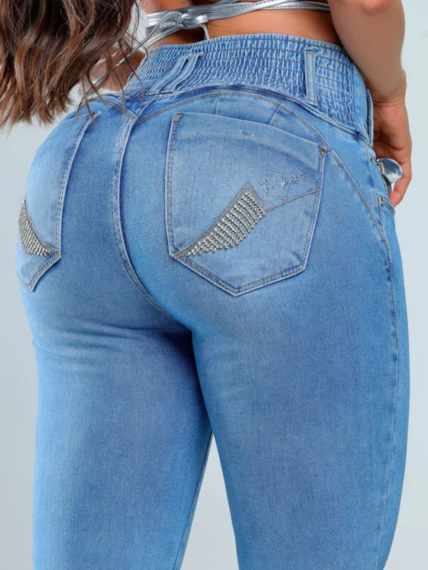 Calca Jeans Modeladora Vibe com Brilho Premium