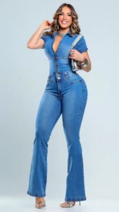 Macacao Feminino Luxe Flare Jeans