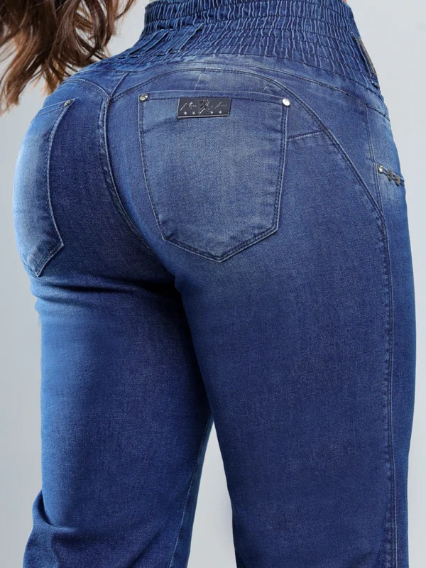 Calca Jeans Wide Leg Power Compressora