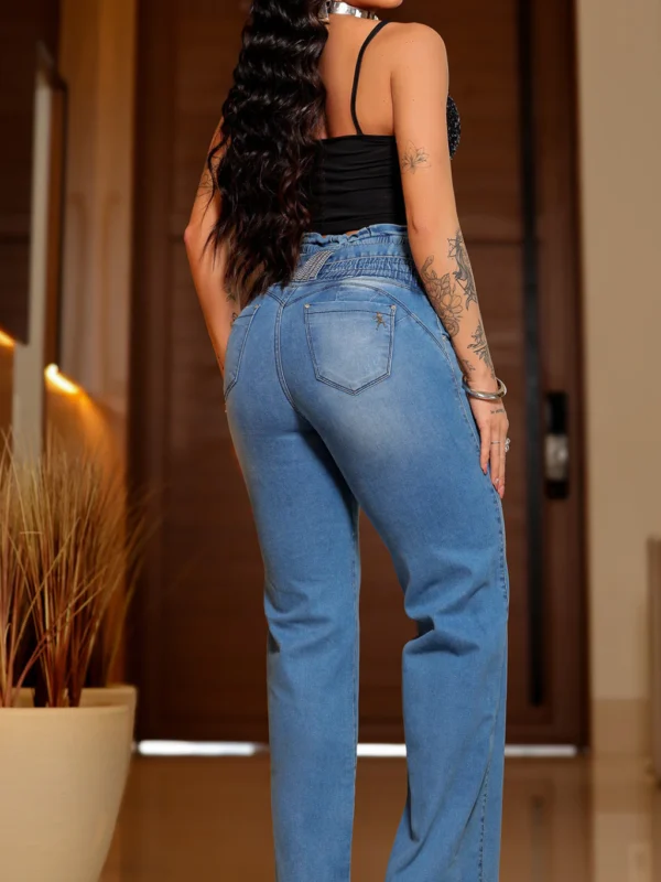 Calca Jeans Wide Leg Royal