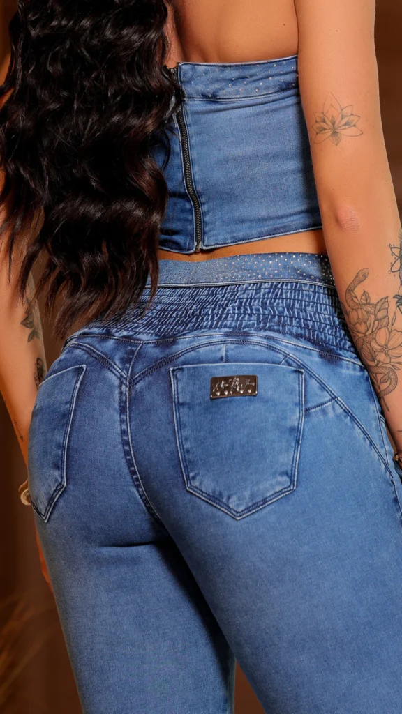 Calca Jeans Skinny Divine com Brilho