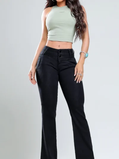 Calca Jeans Flare Glam