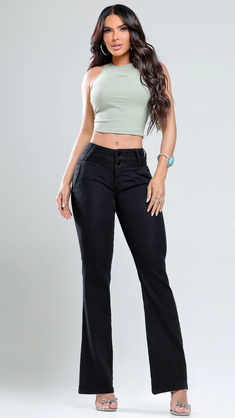 Calca Jeans Flare Glam