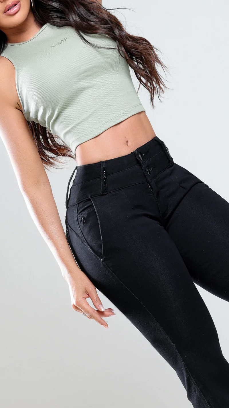 Calca Jeans Flare Glam