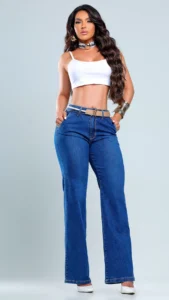 Calca Jeans Wide Leg Royal