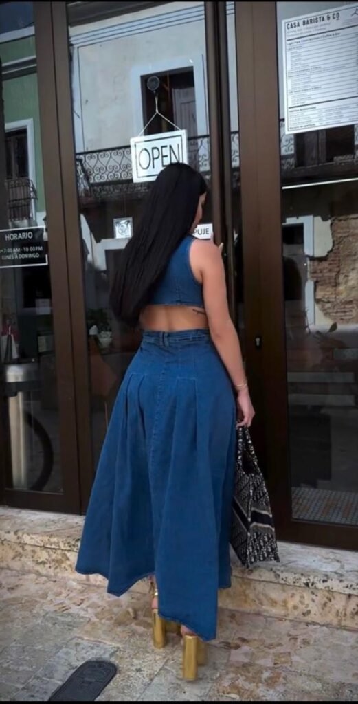 Vestido Jeans Apaixonante - Detalhe