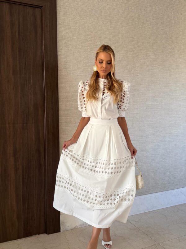 Vestido Longo Laise Alca Branco