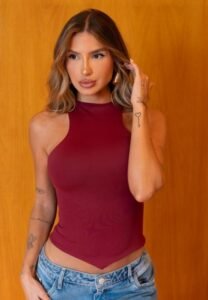 Blusa Regata Frente Única Cora