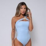 Body Um Ombro Só com Argola Anelise