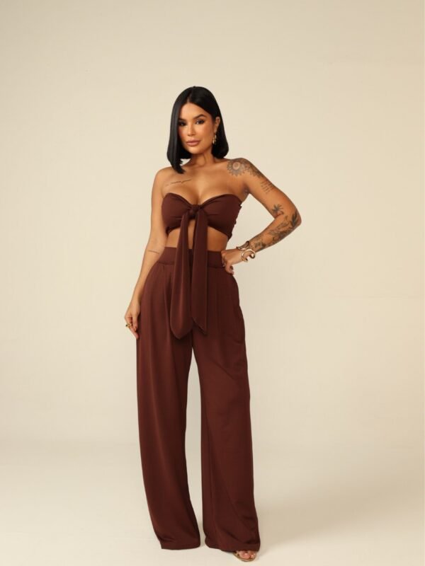 Conjunto Pantalona Cropped Multiforme Aline