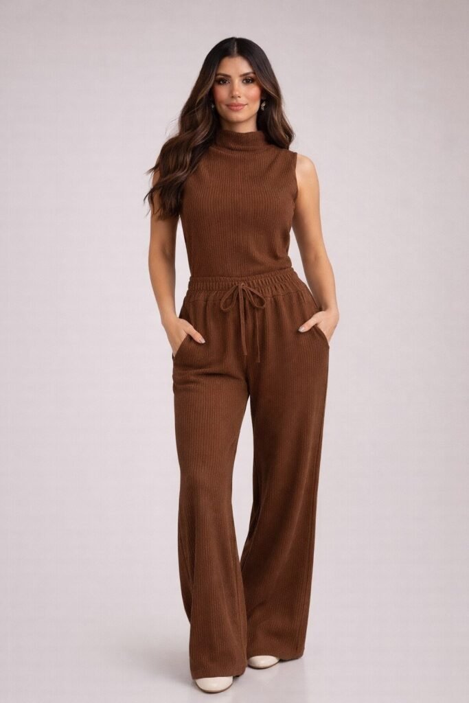 Conjunto Canelado Bela - Frete Grátis