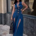 Vestido Jeans Apaixonante Morena Brazil - Frente