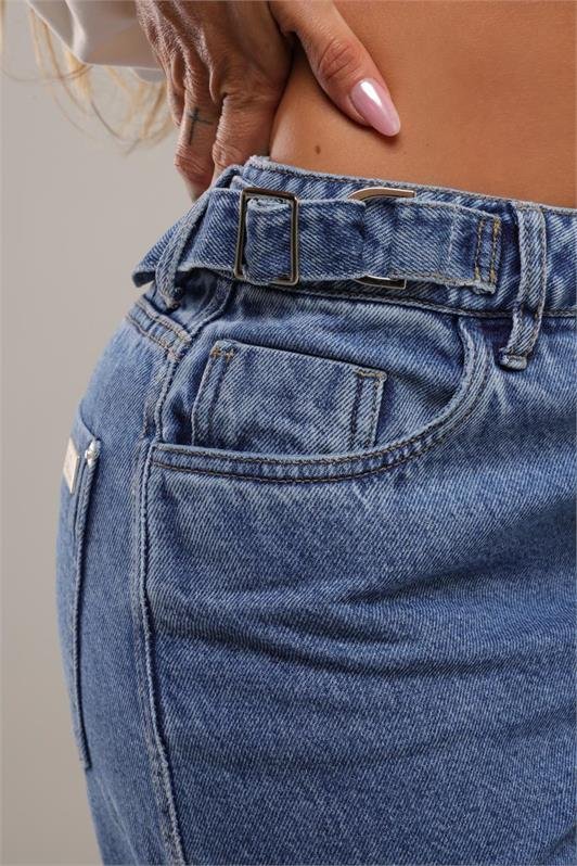 Calca Barrel Jeans Medio