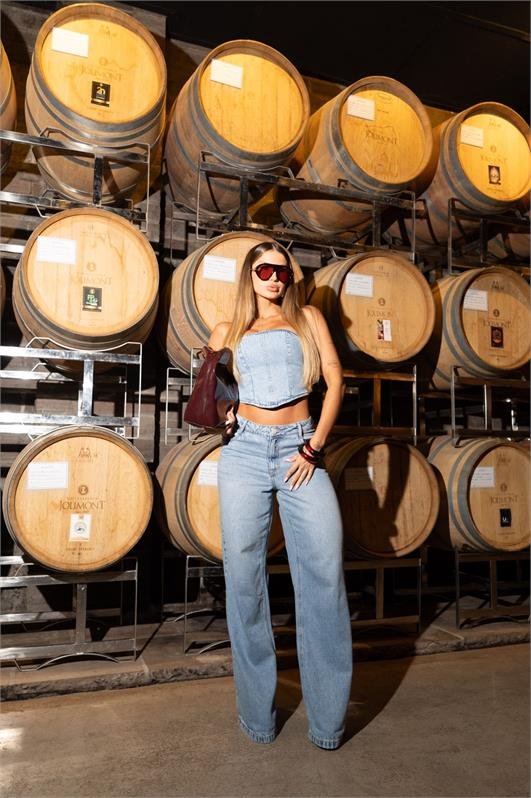 Calca Wide Leg Jeans Premium