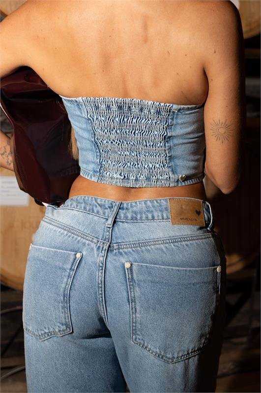 Cropped Jeans Botoes