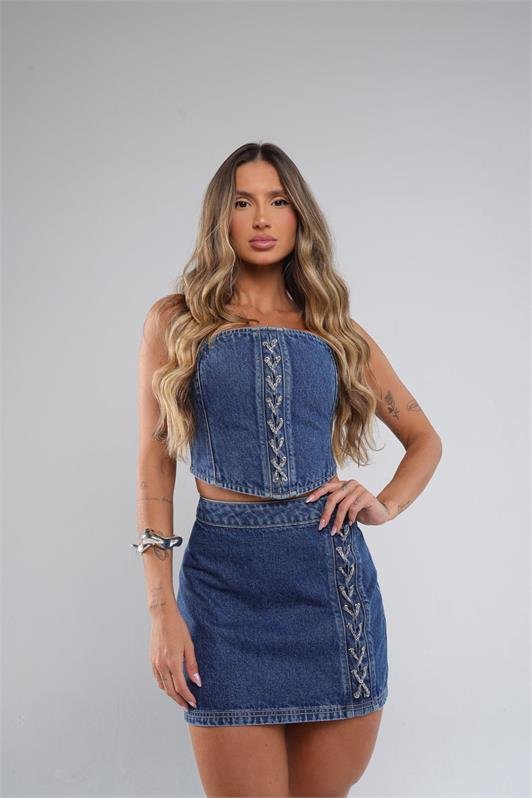 Cropped Jeans Tomara que Caia