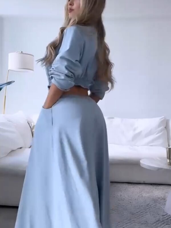 Vestido Jeans Longo Safira