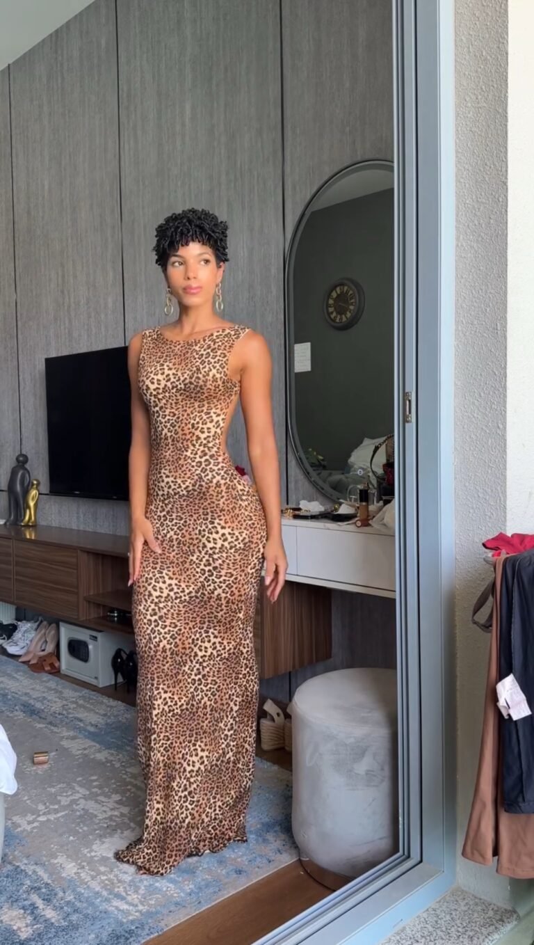 Vestido Elegance Animal Print
