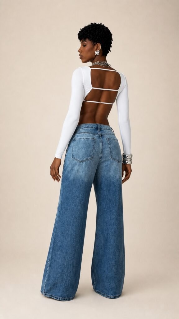 Calça Jeans Wideleg Max