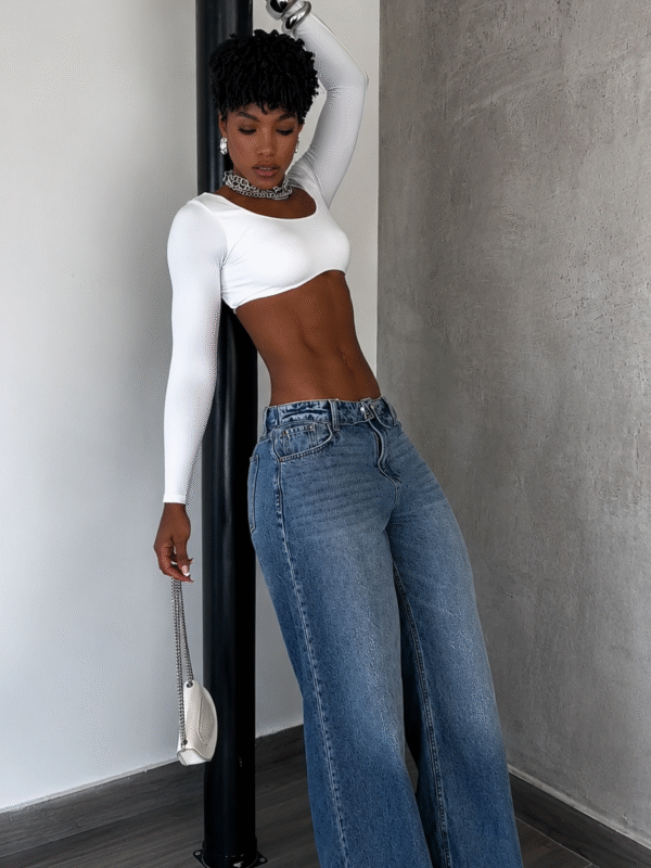 Calça Jeans Wideleg Max
