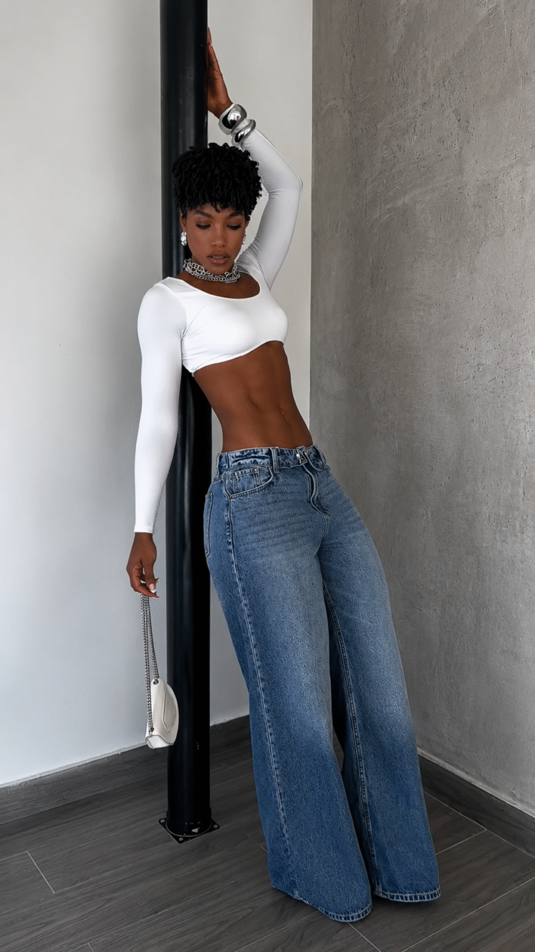 Calça Jeans Wideleg Max