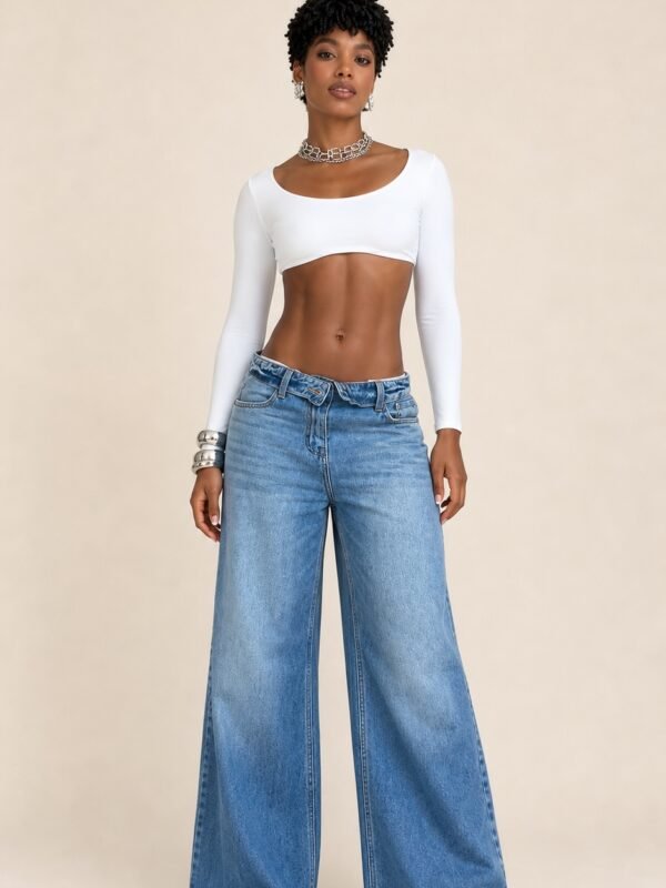 Calça Jeans Wideleg Max - frente