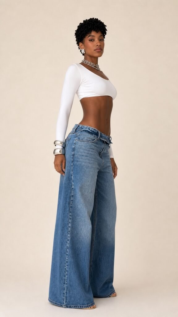 Calça Jeans Wideleg Max