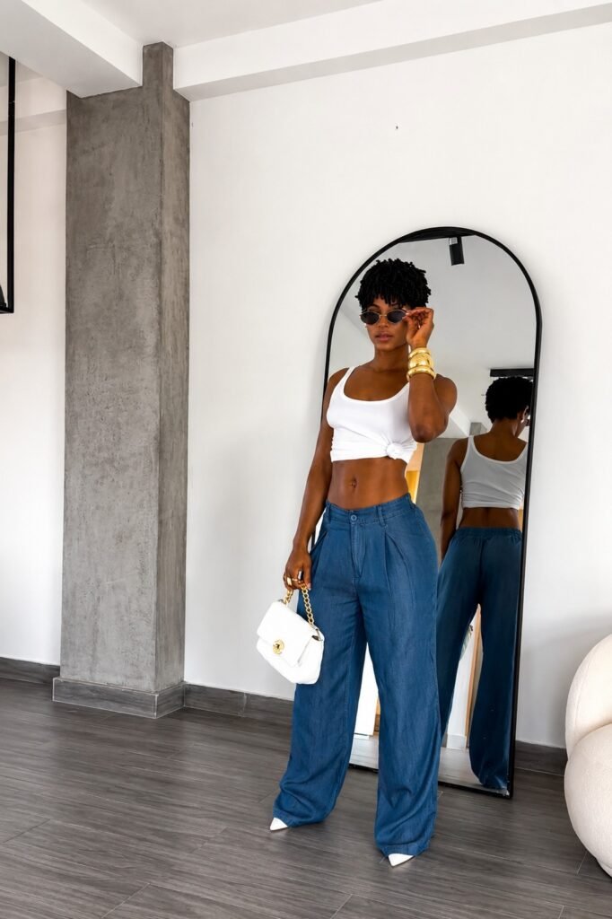 Calça Jeans Alfaiataria
