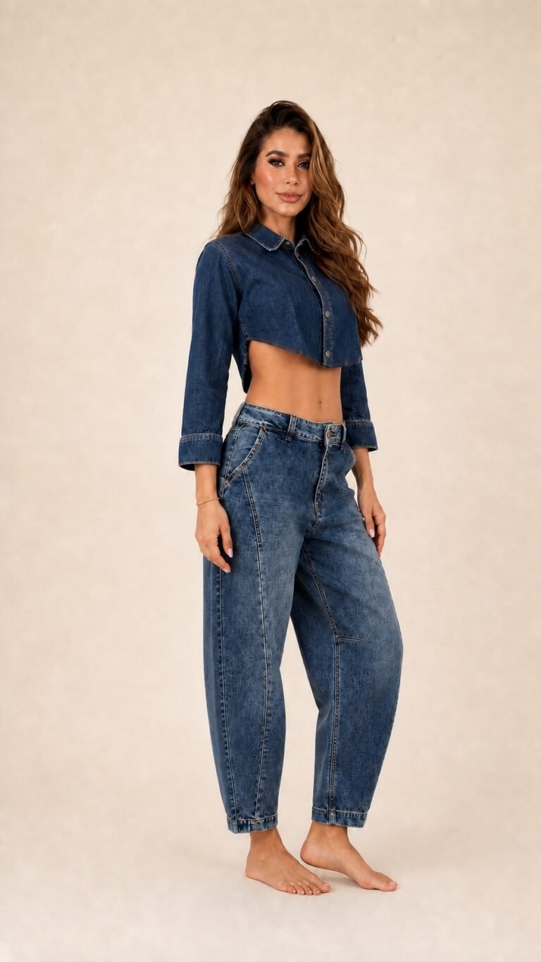 Calca Barrel Jeans Escura | Morena Brazil