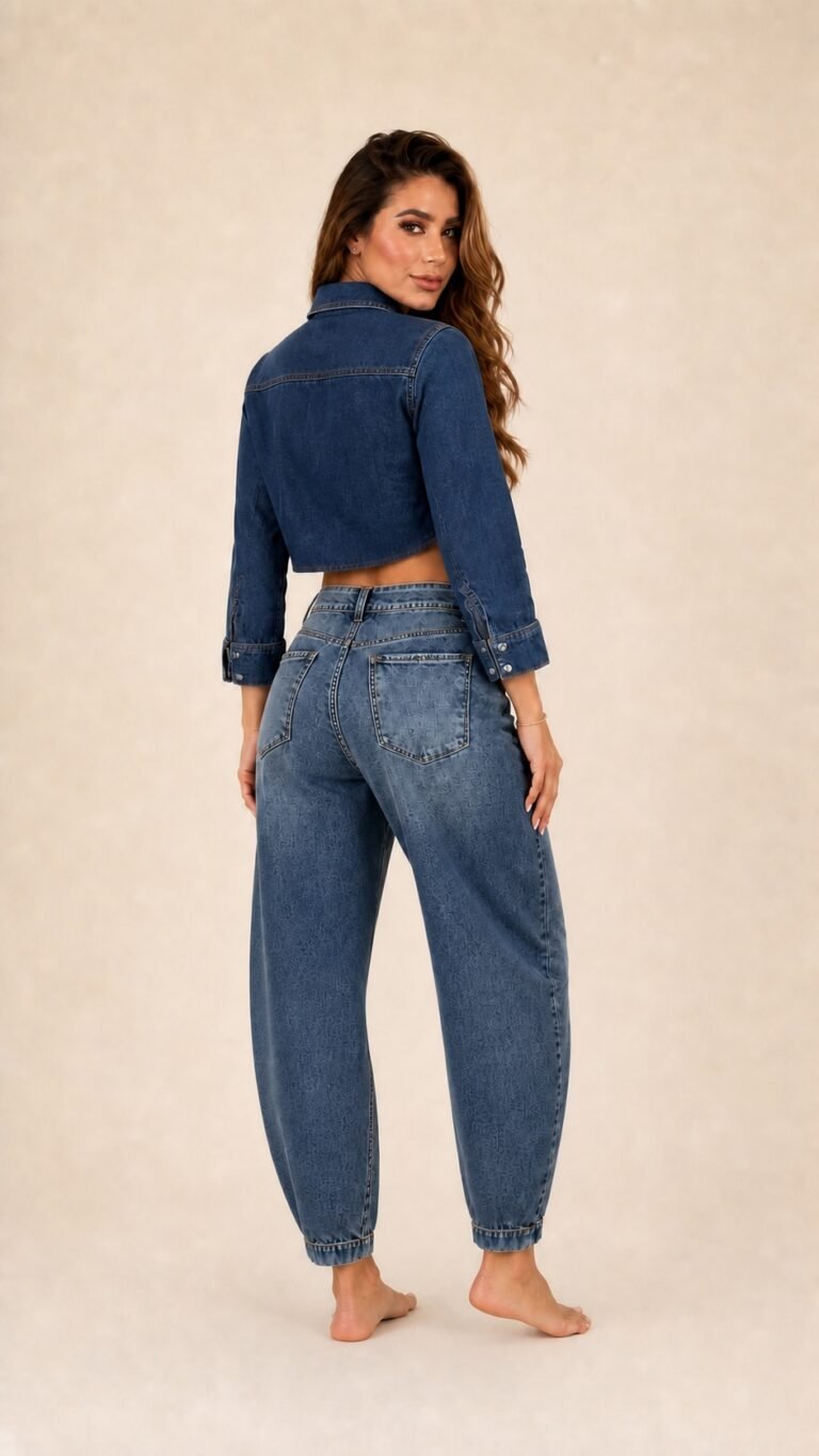 Calca Barrel Jeans Escura | Morena Brazil