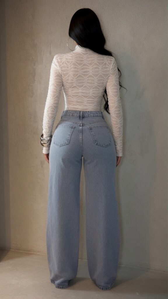 Calça Wide Leg Shine Cristal