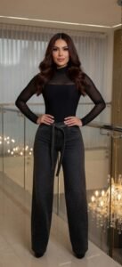 Calça Wide Leg Shine