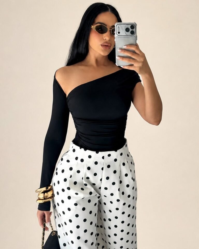 Conjunto Amalfi Poá - Body e Pantalona