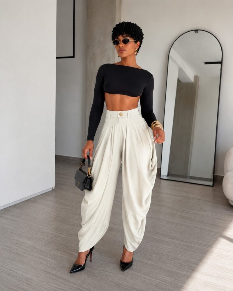 Calça Balone Aladin - Off-White