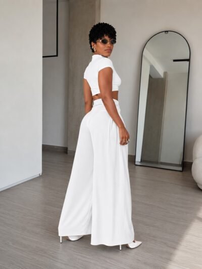 Calça Pantalona Alfaiataria Premium - Off-White